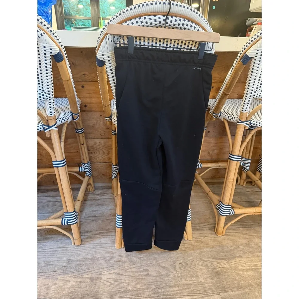 Nike Kids Dri-FIT Black Tapered Joggers Sweatpants Size Large